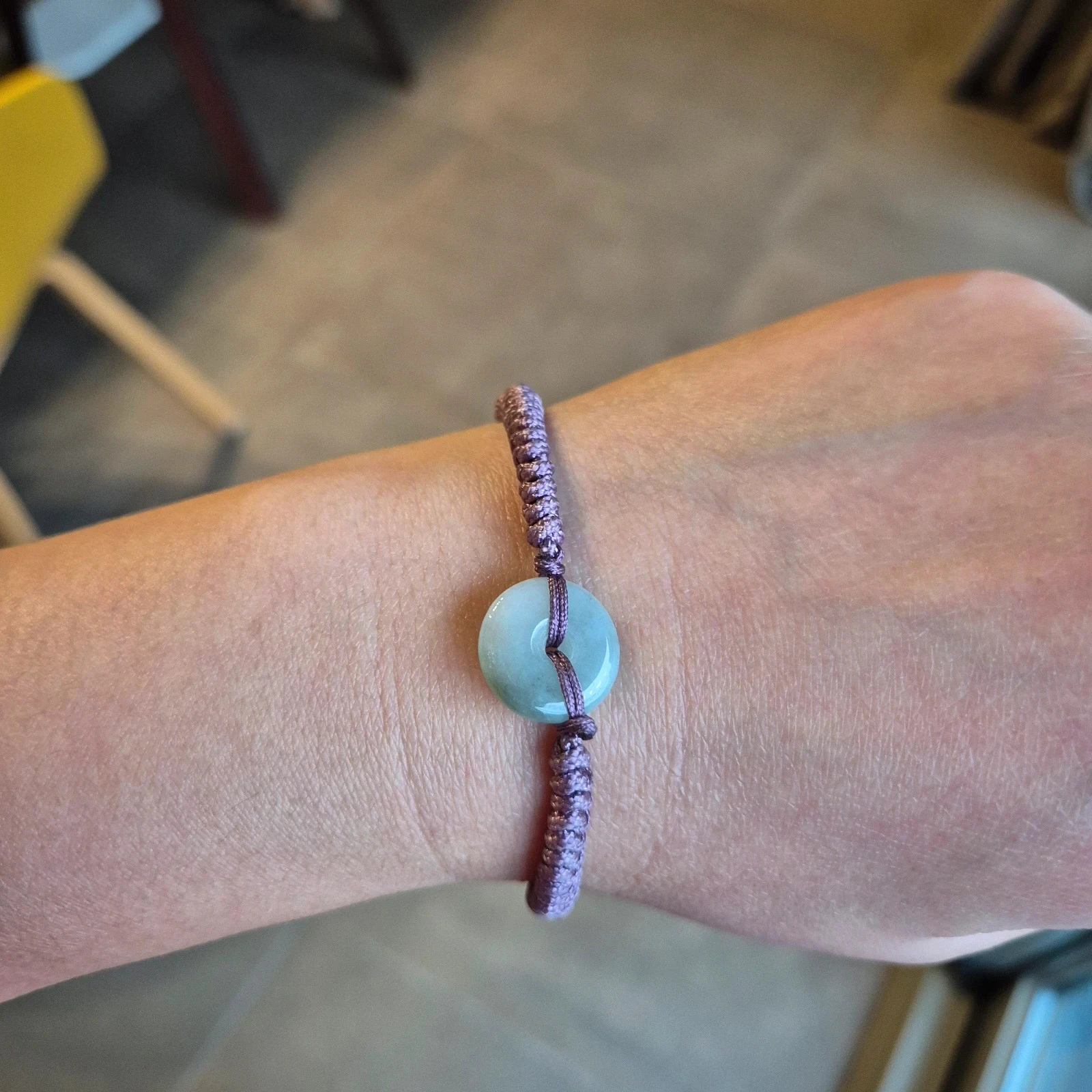 #Natural untreated type A jadeite donut bracelet